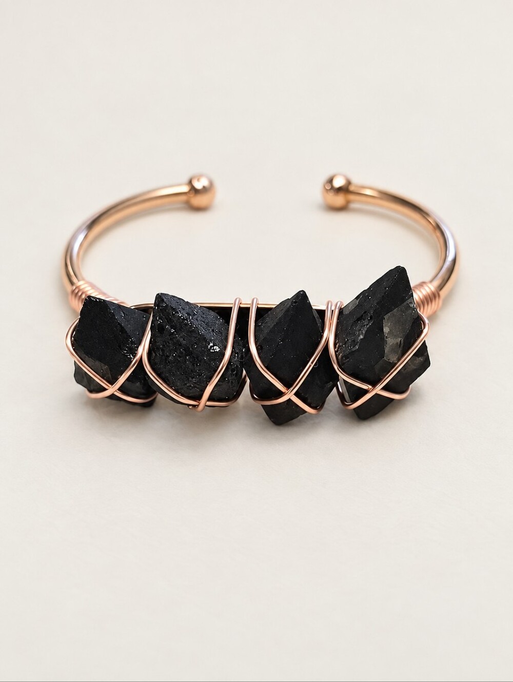 Kinsley Armelle Devi Collection Rose Gold Raven Bracelet – Unworn